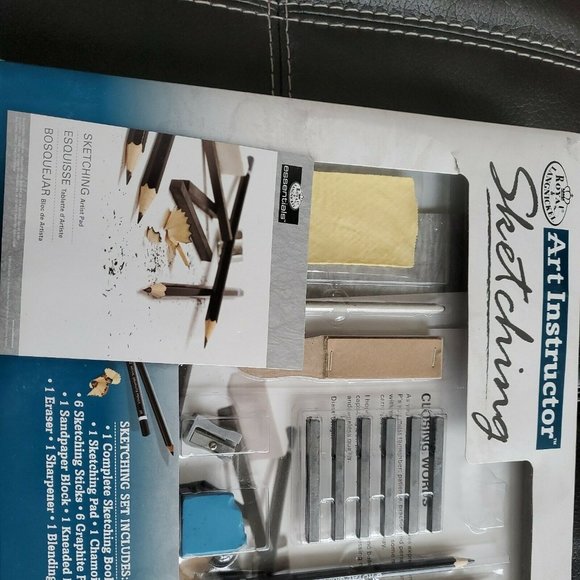 Royal Art Instructor Sketching Set **NEW** Full Set w Instructional Book - Picture 4 of 8